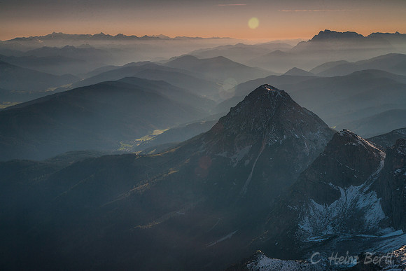 Sonnenuntergang am Dachstein