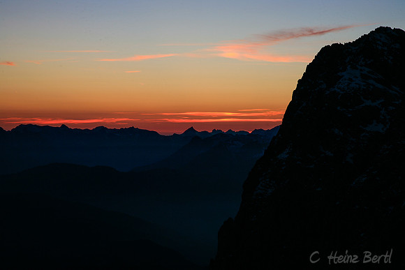 Sonnenuntergang am Dachstein