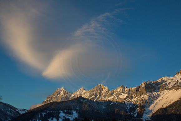 Abendsonne am Dachsteinmassiv